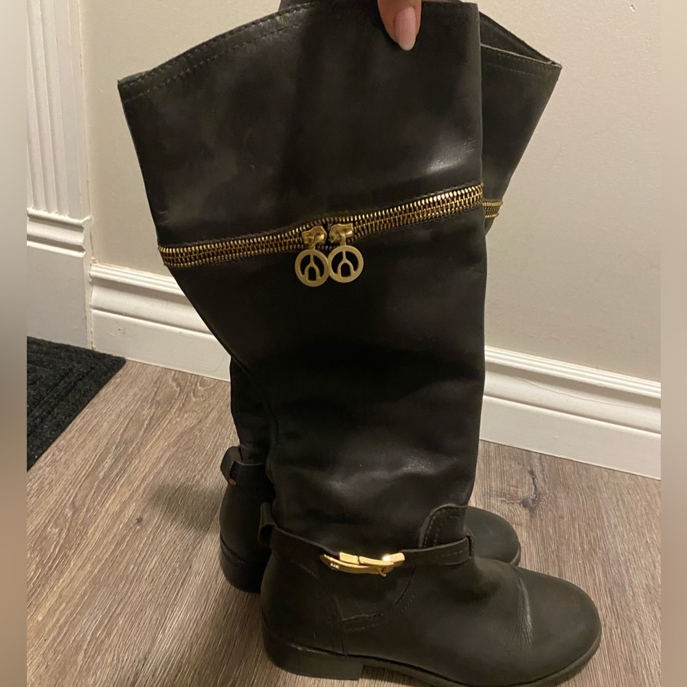 Brown tall boots - great condition